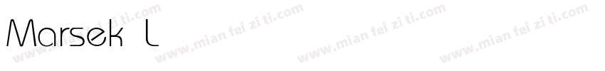Marsek Light字体转换